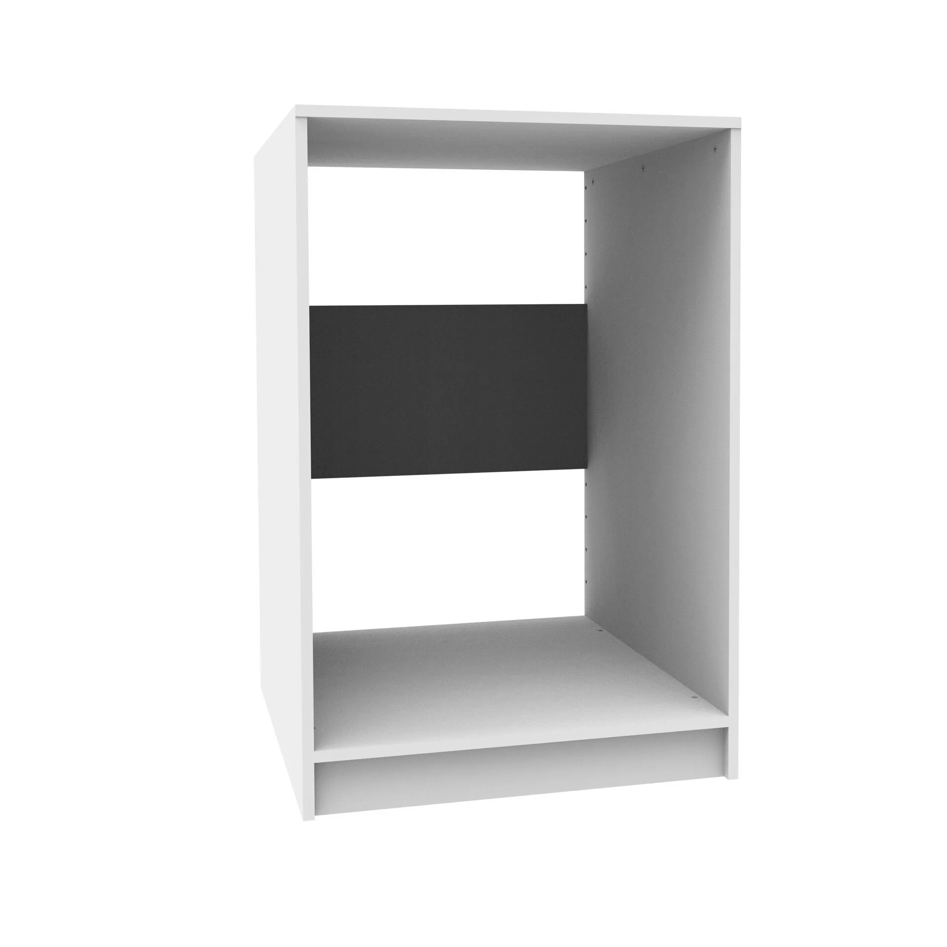 FACKELMANN Trockner-/Waschmaschinen-Schrank 65 cm breit, Weiß, mit verstellbaren Füßen