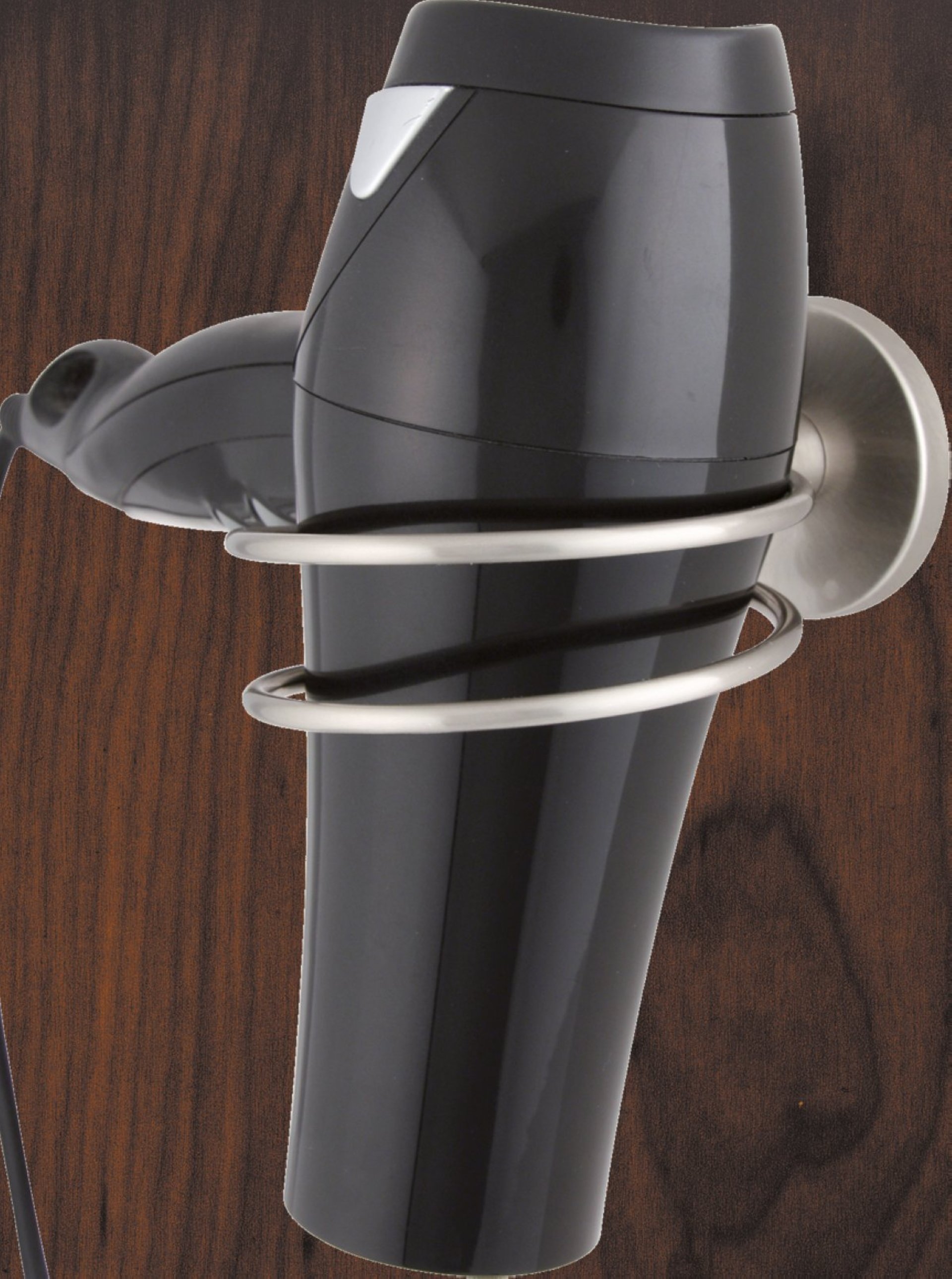 Fackelmann FUSION Fönhalter, Edelstahloptik