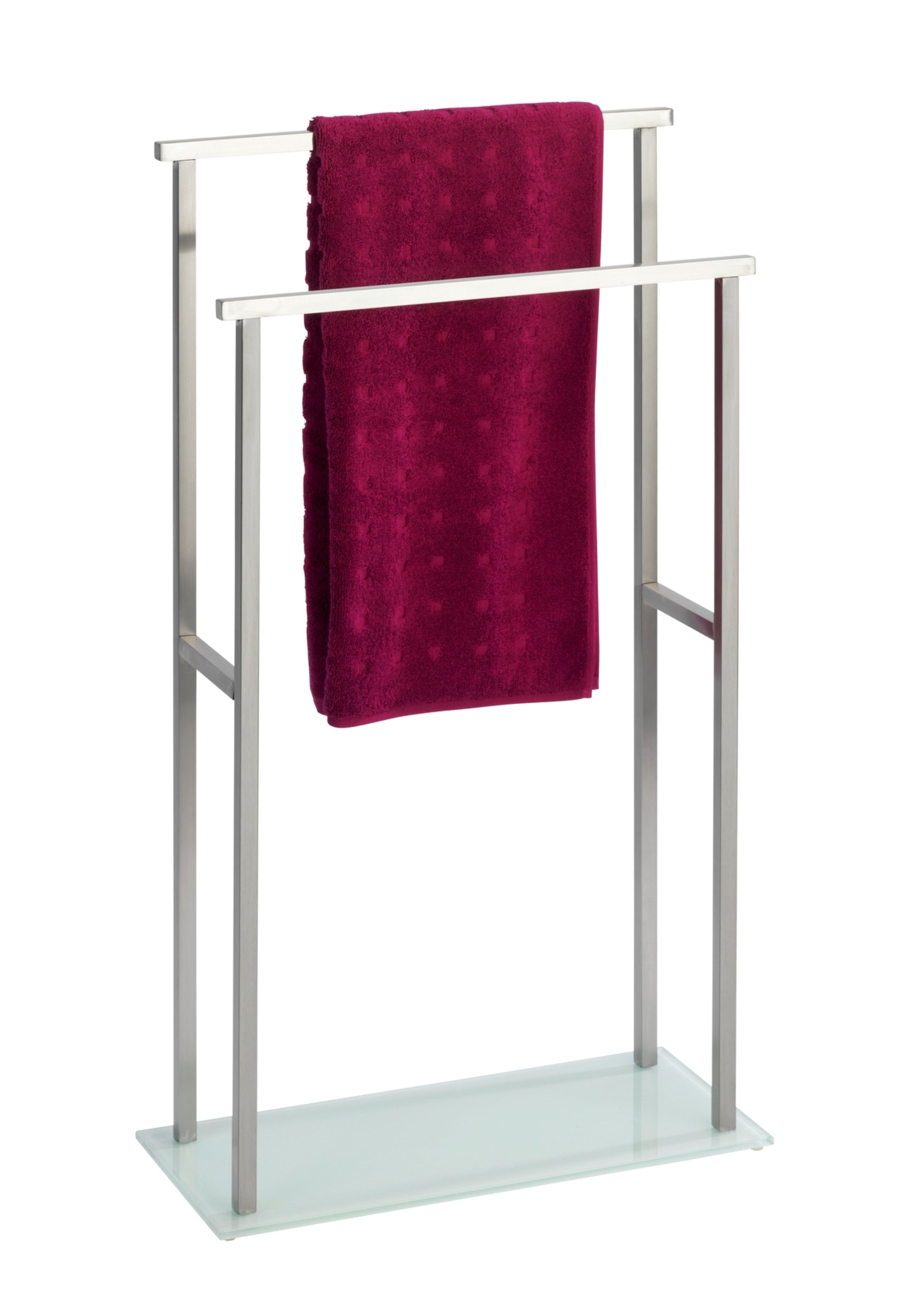 WENKO DEBAR Handtuchhalter, Chrom, Edelstahl rostfrei, stehend