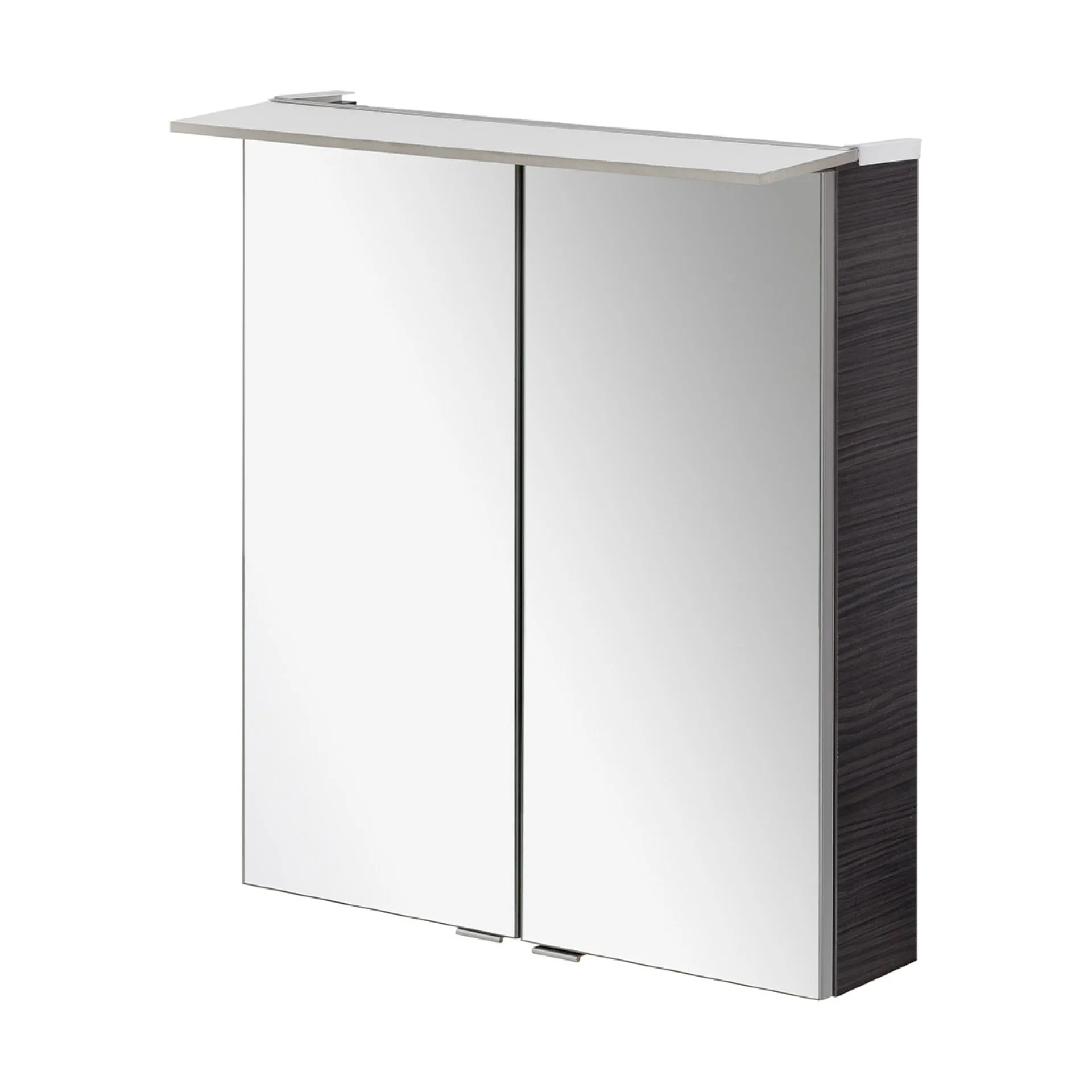 Fackelmann B.PERFEKT LED Spiegelschrank 60 cm breit, Anthrazit