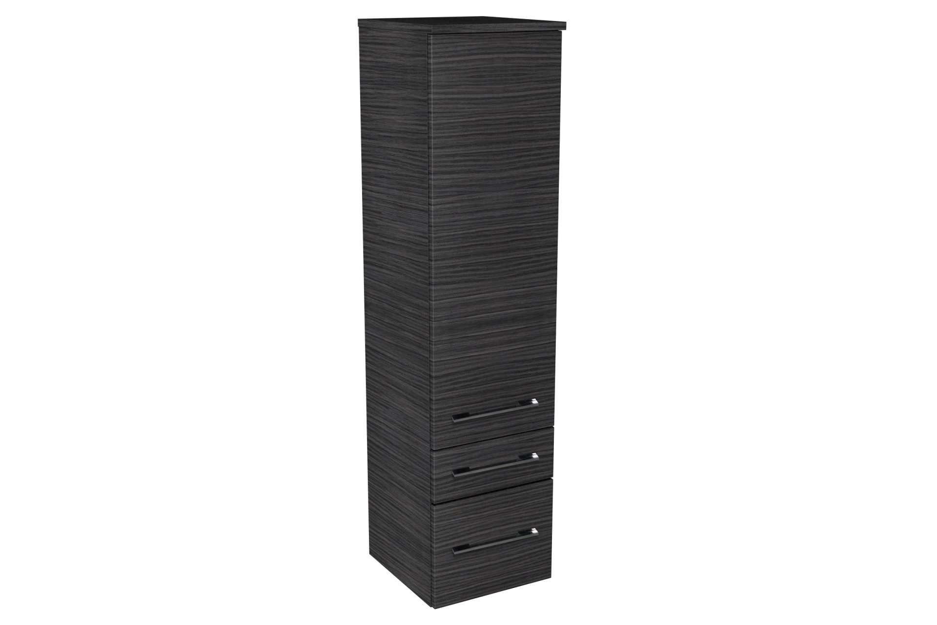 Lanzet Midischrank 30 cm, links, Schwarz