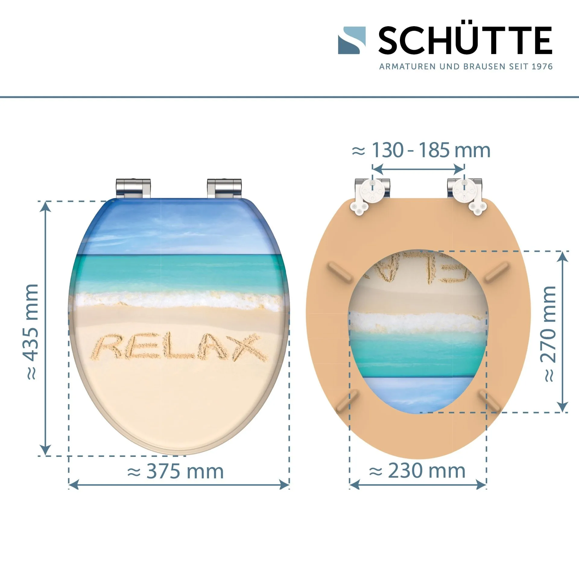 SCHÜTTE RELAX WC-Sitz, MDF, mit Absenkautomatik