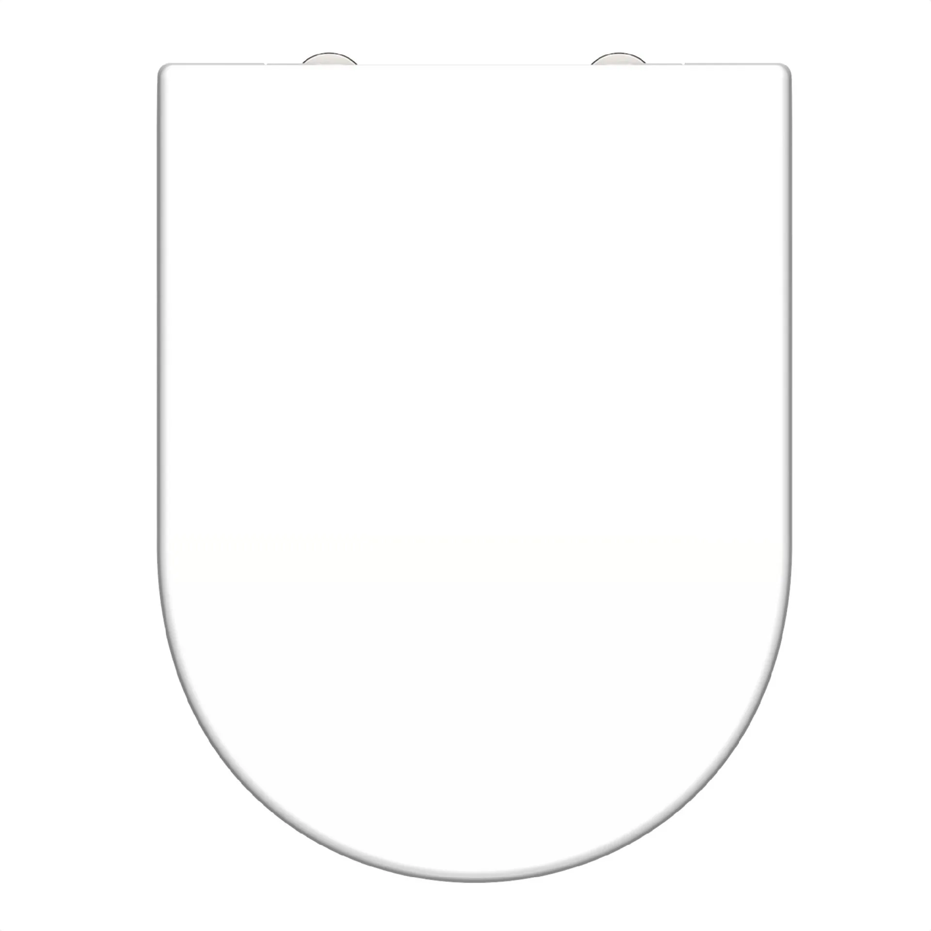 SCHÜTTE D-FORM WHITE WC-Sitz, Kunststoff, mit Absenkautomatik und Schnellverschluss