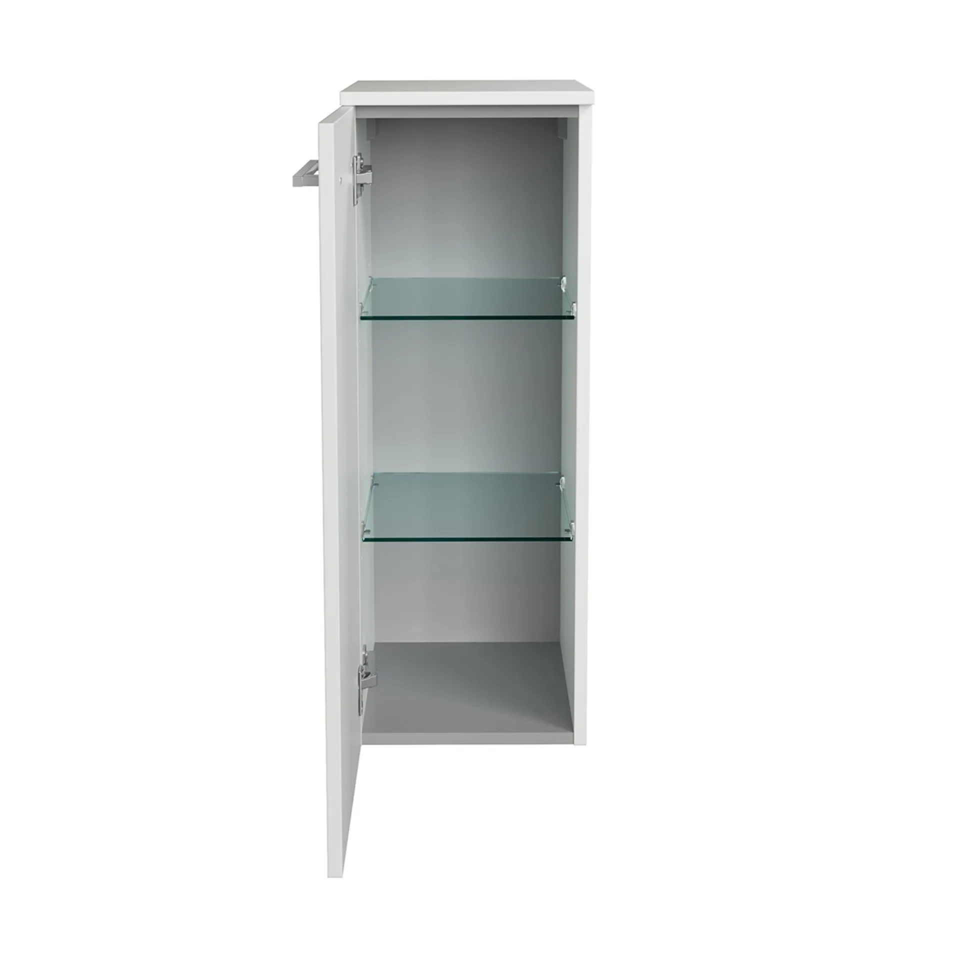 FACKELMANN B.STYLE Midischrank 30 cm breit, Weiß, Türanschlag links