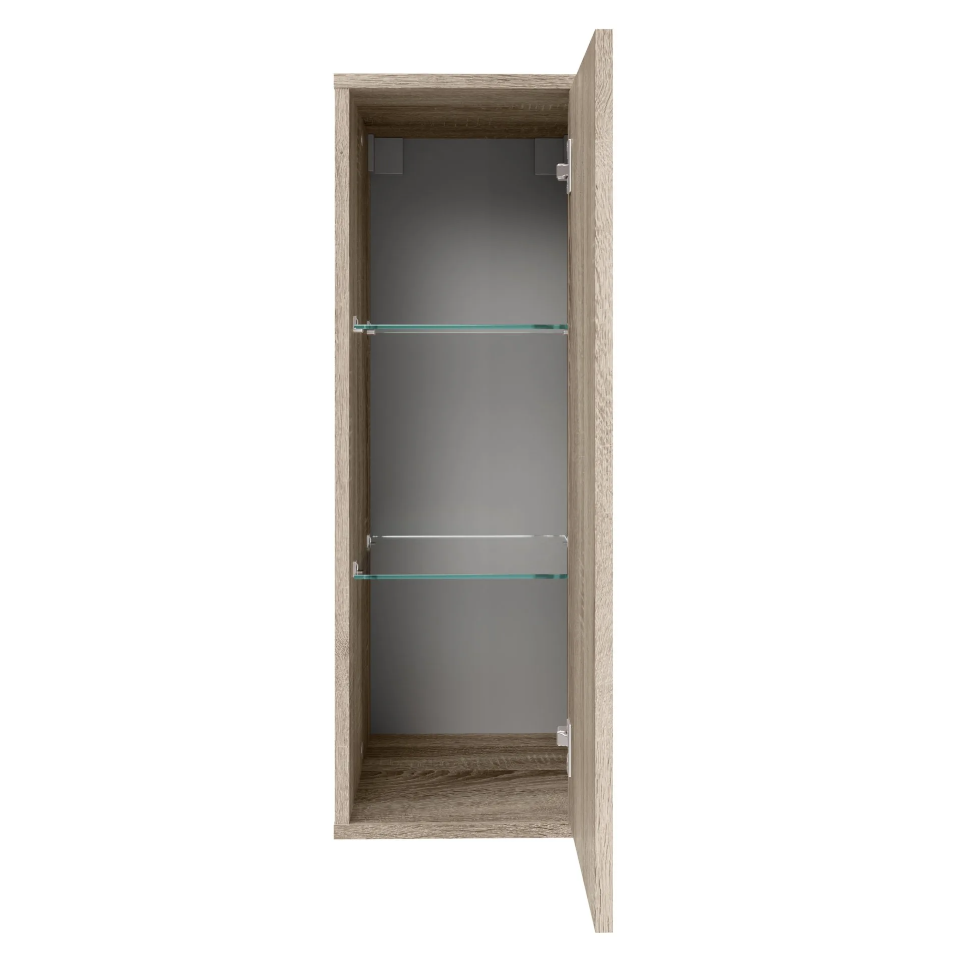 FACKELMANN COMPACT LINE Midischrank 30 cm breit, Braun
