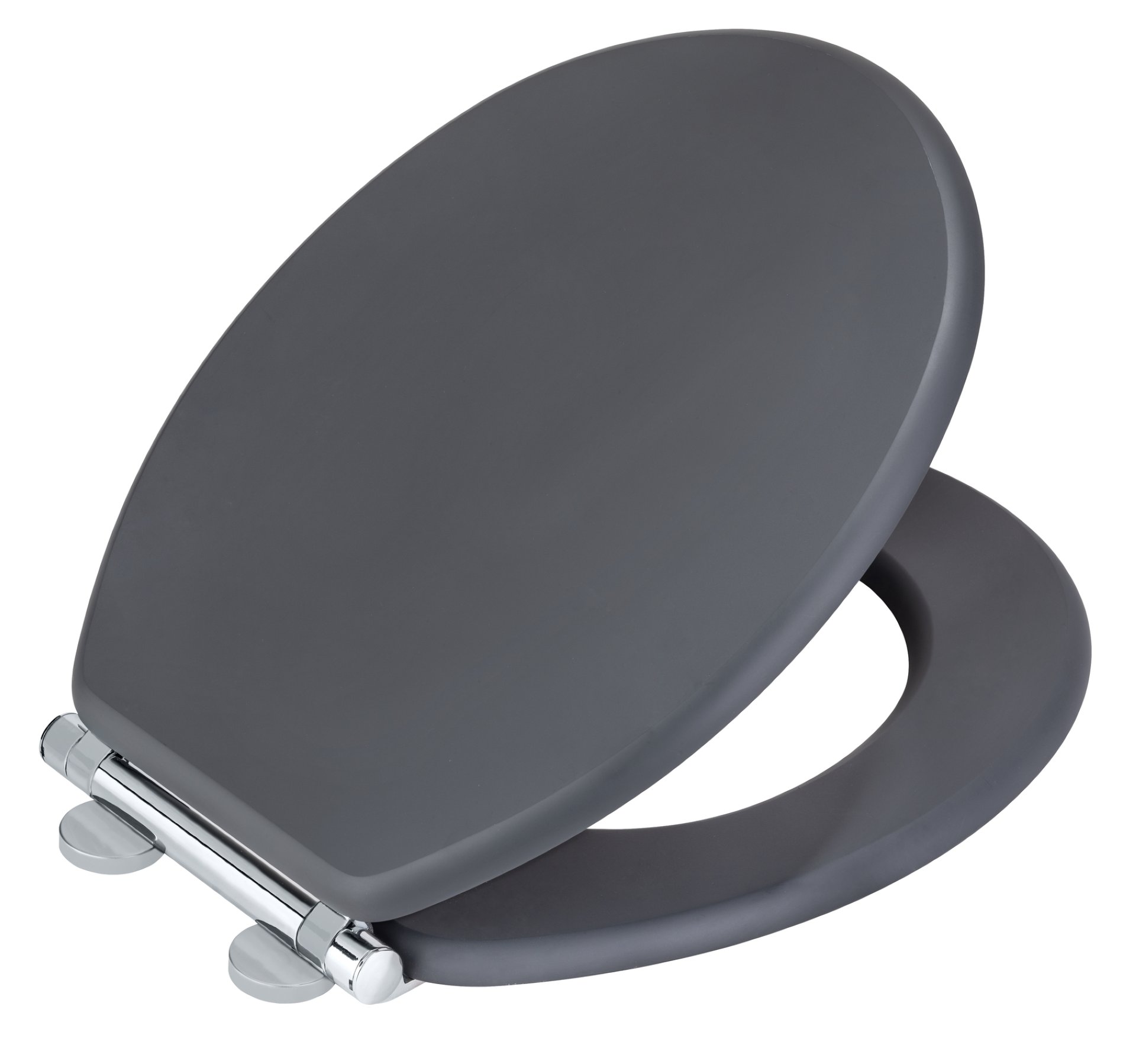 WENKO MORRA WC-Sitz, Grau, aus MDF