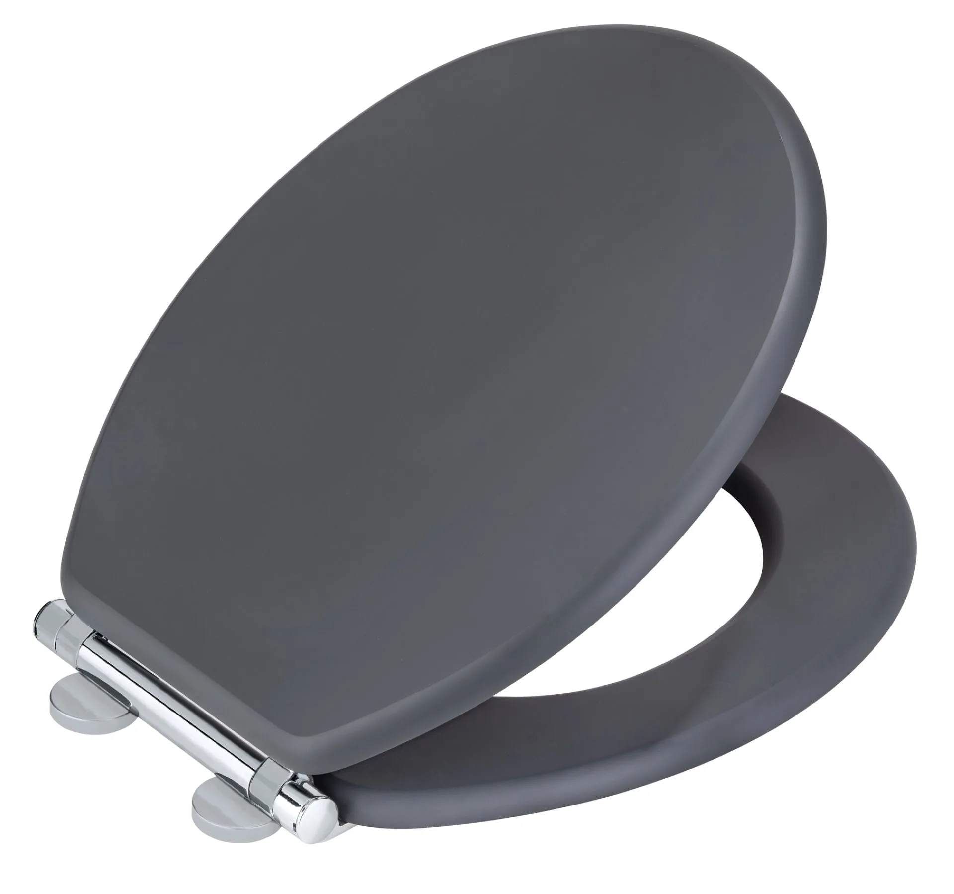 WENKO MORRA WC-Sitz, Grau, aus MDF