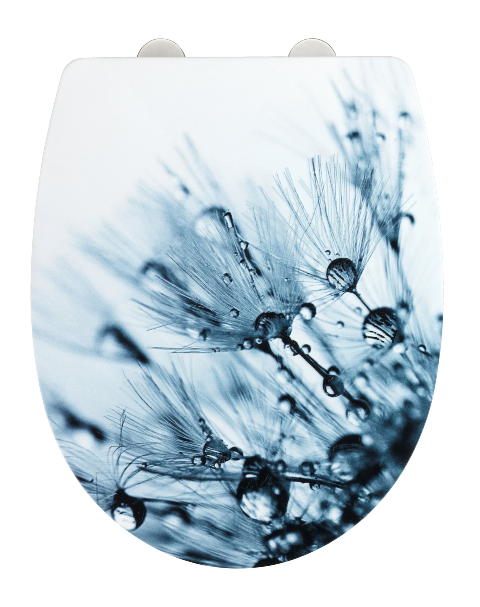 WENKO SERENO WC-Sitz, Weiß/Blau, Thermoplast