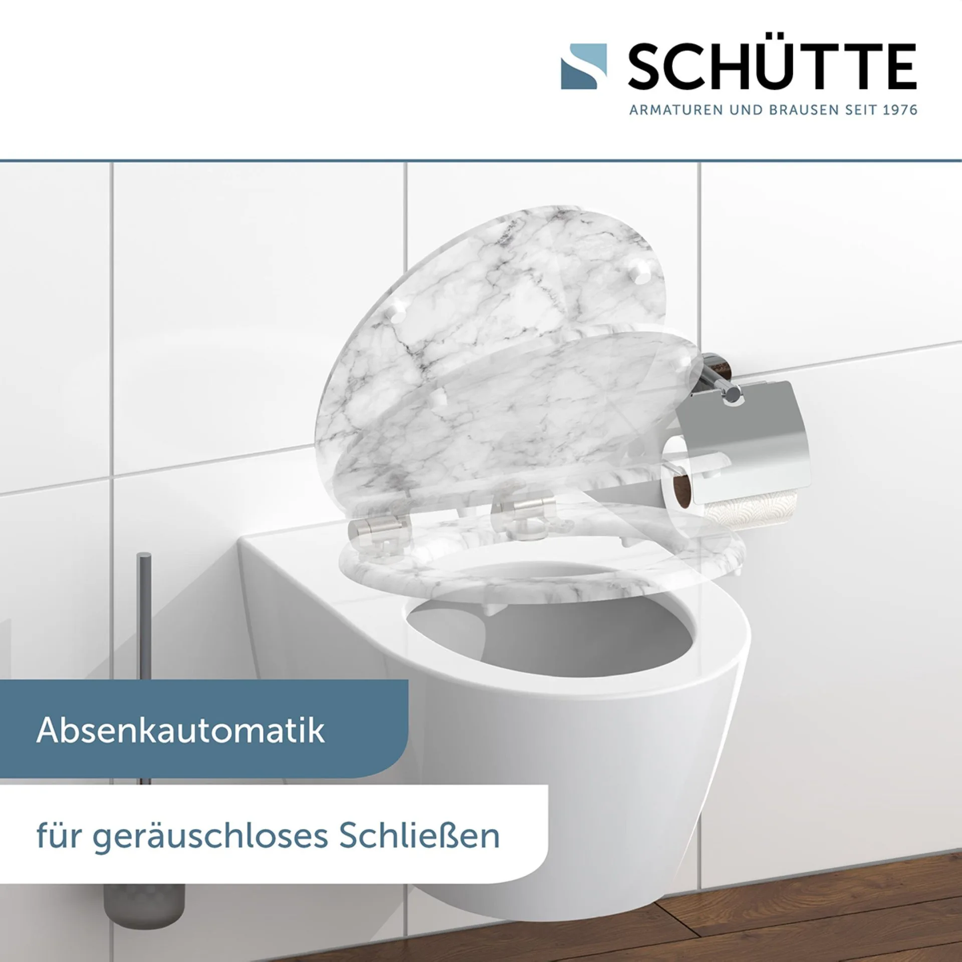 Schütte MARMOR STONE WC-Sitz, mit Absenkautomatik