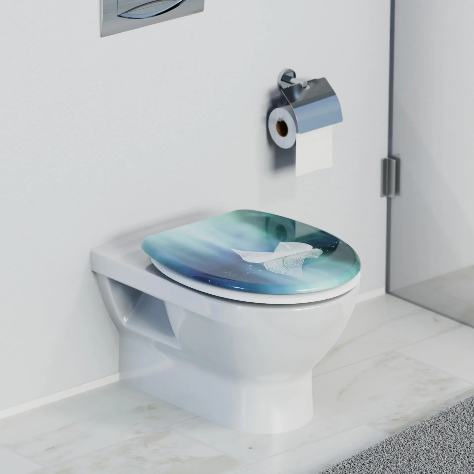 SCHÜTTE DALLEN LEAF WC-Sitz, Kunststoff, mit Absenkautomatik