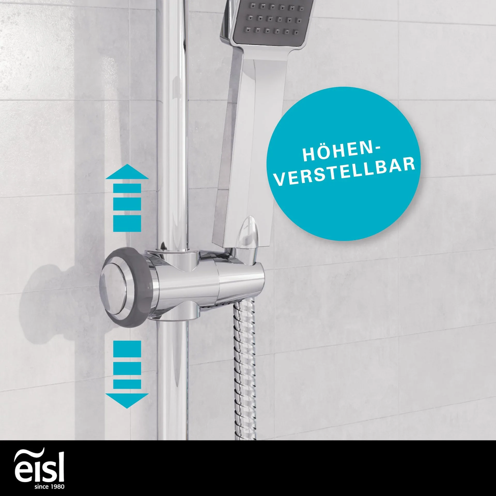 Eisl EASY ENERGY Überkopf-Brauseset, Chrom
