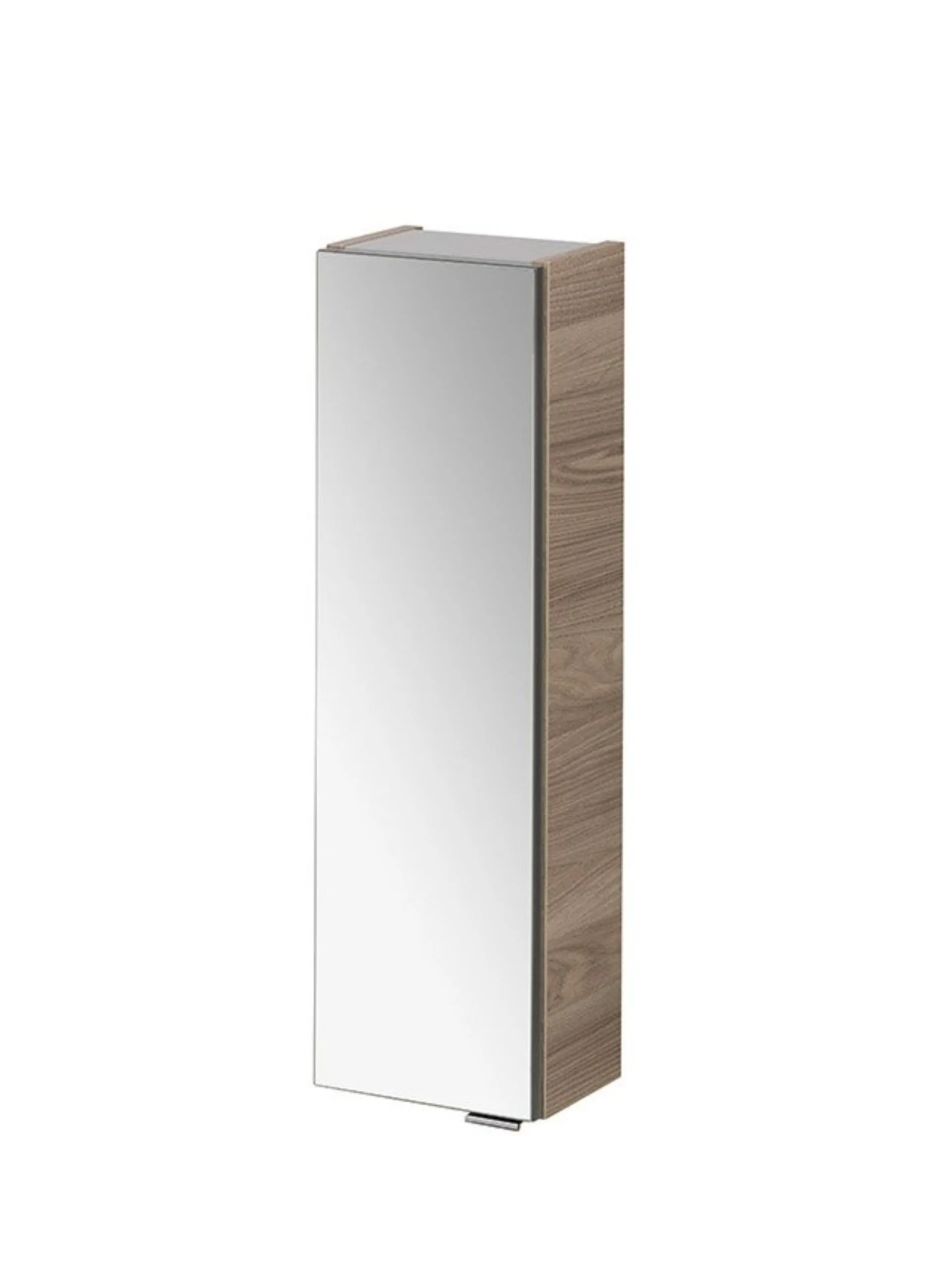 FACKELMANN LUXOR Hängeschrank 20 cm breit, Braun hell, Türanschlag links + Spiegel