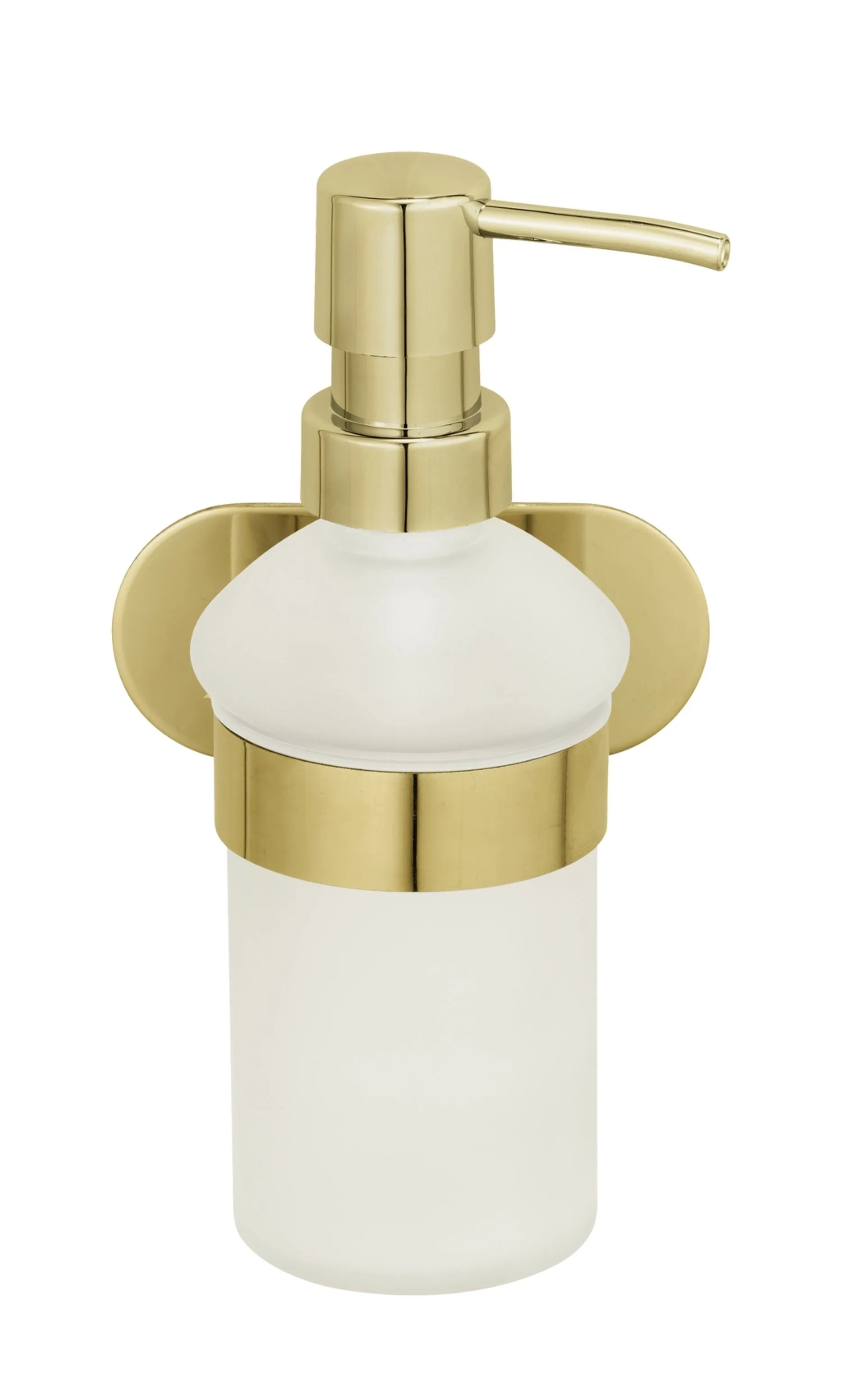WENKO OREA Seifenspender 200 ml, Gold matt, Edelstahl rostfrei, Turbo Loc