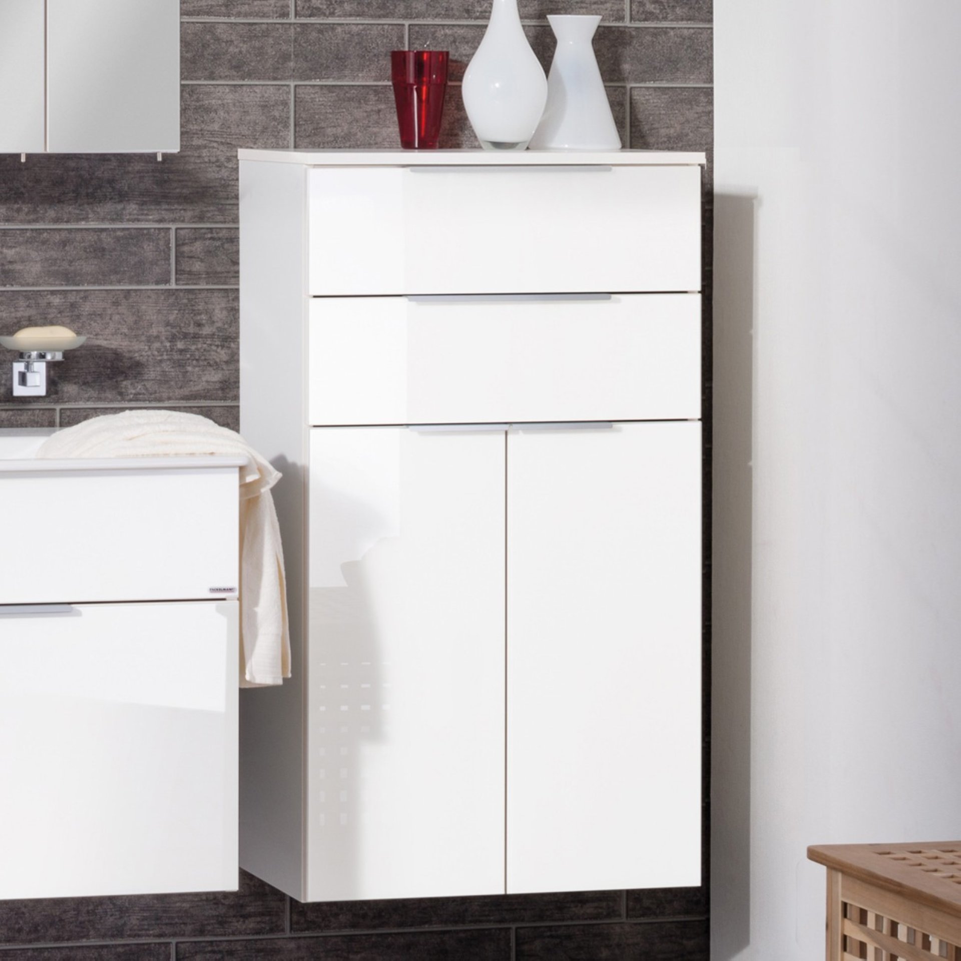 Fackelmann KARA Midischrank 61 cm, Weiß