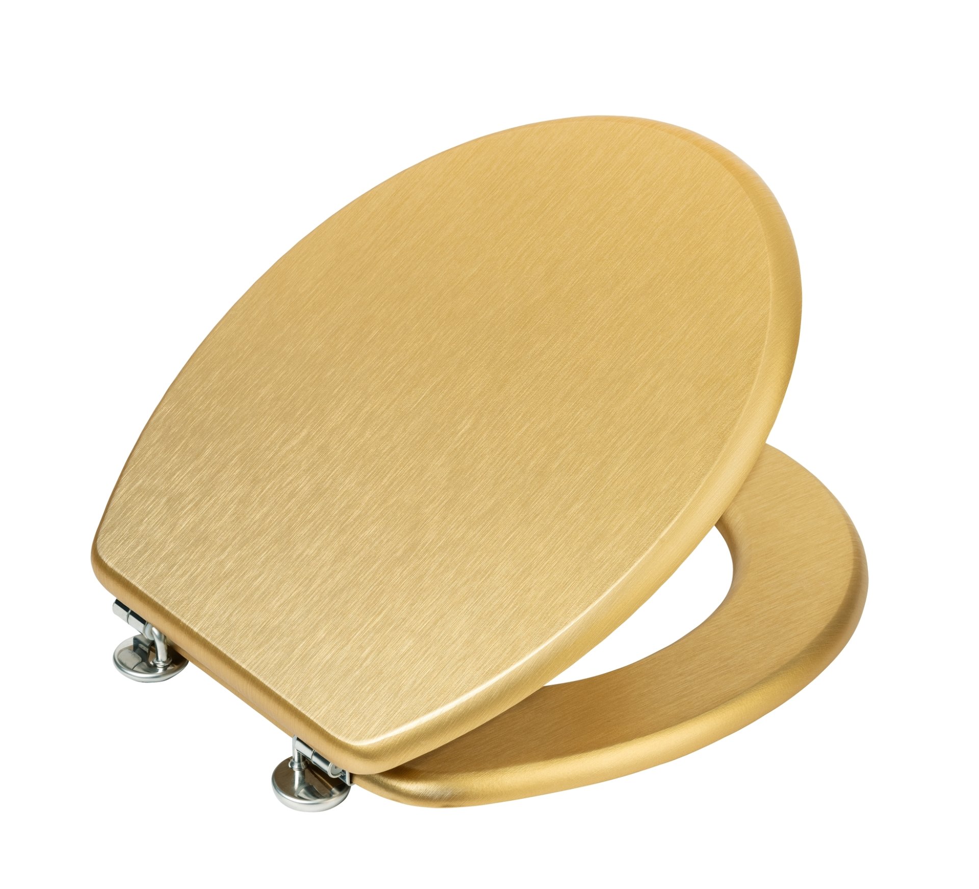 WENKO ALDENO WC-Sitz, Gold, aus MDF
