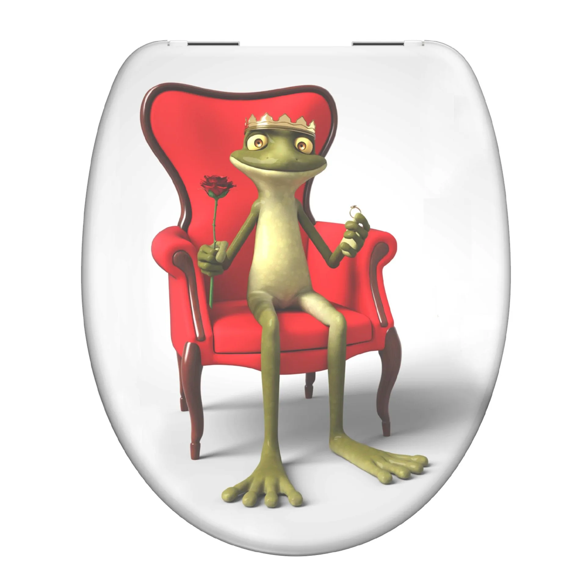 SCHÜTTE FROG KING WC-Sitz, Kunststoff, mit Absenkautomatik