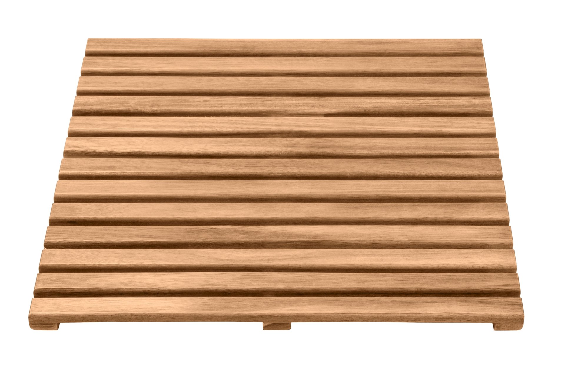 WENKO ACACIA Badematte 55 x 55 cm, Braun, aus Akazienholz