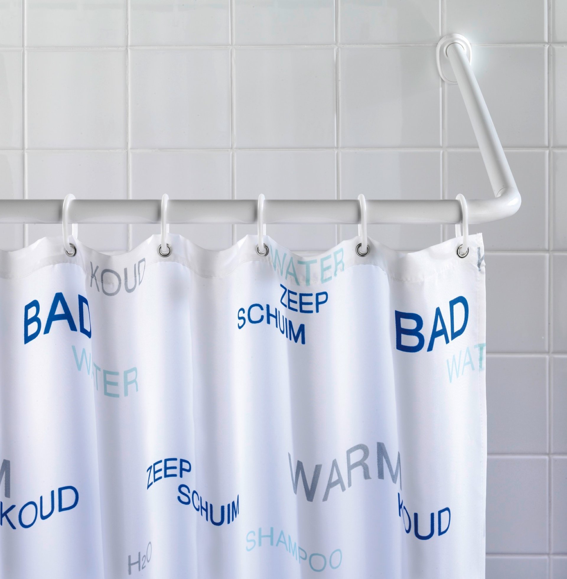 WENKO UNIVERSAL Winkelstange, Weiß