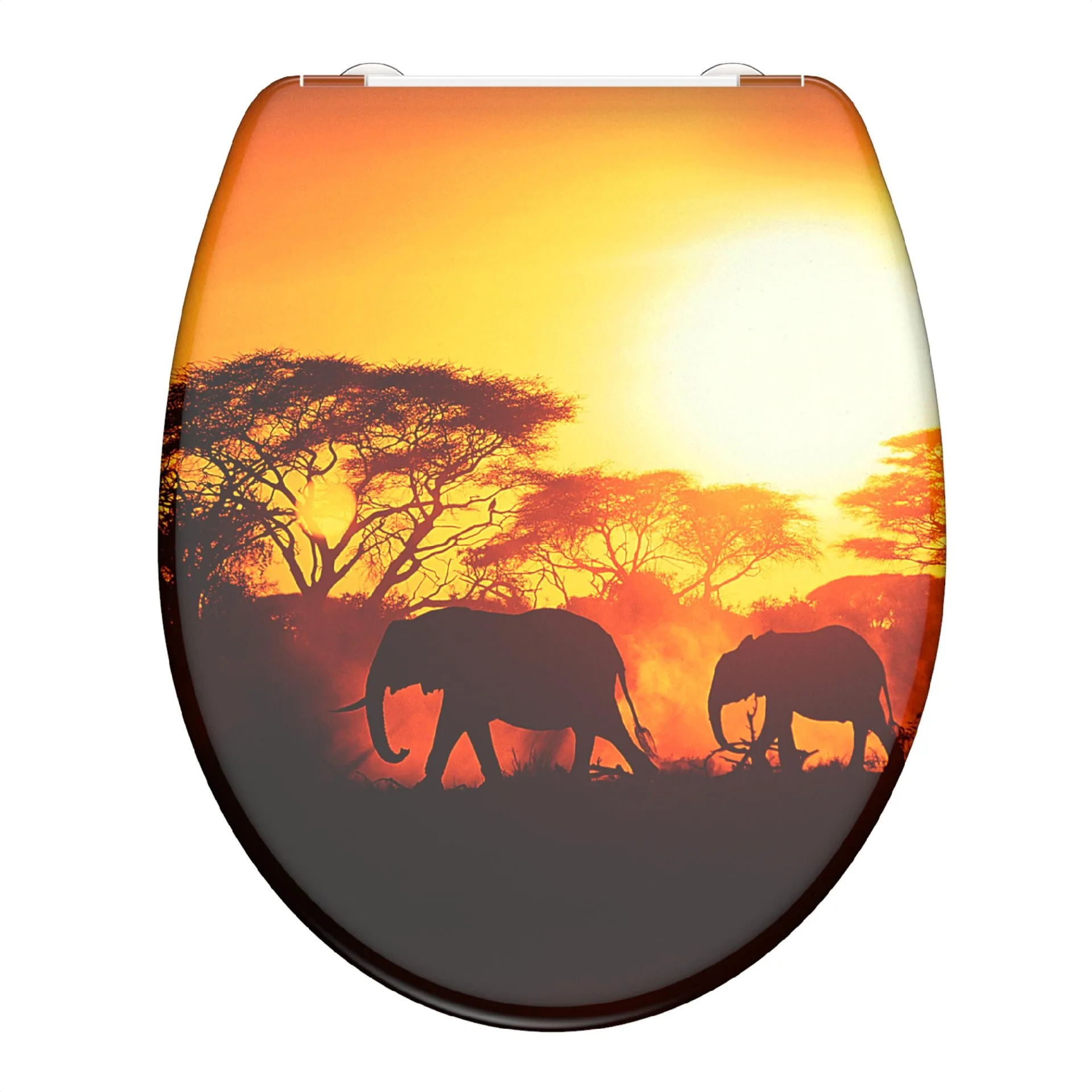 SCHÜTTE AFRICA WC-Sitz, Kunststoff, mit Absenkautomatik und Schnellverschluss