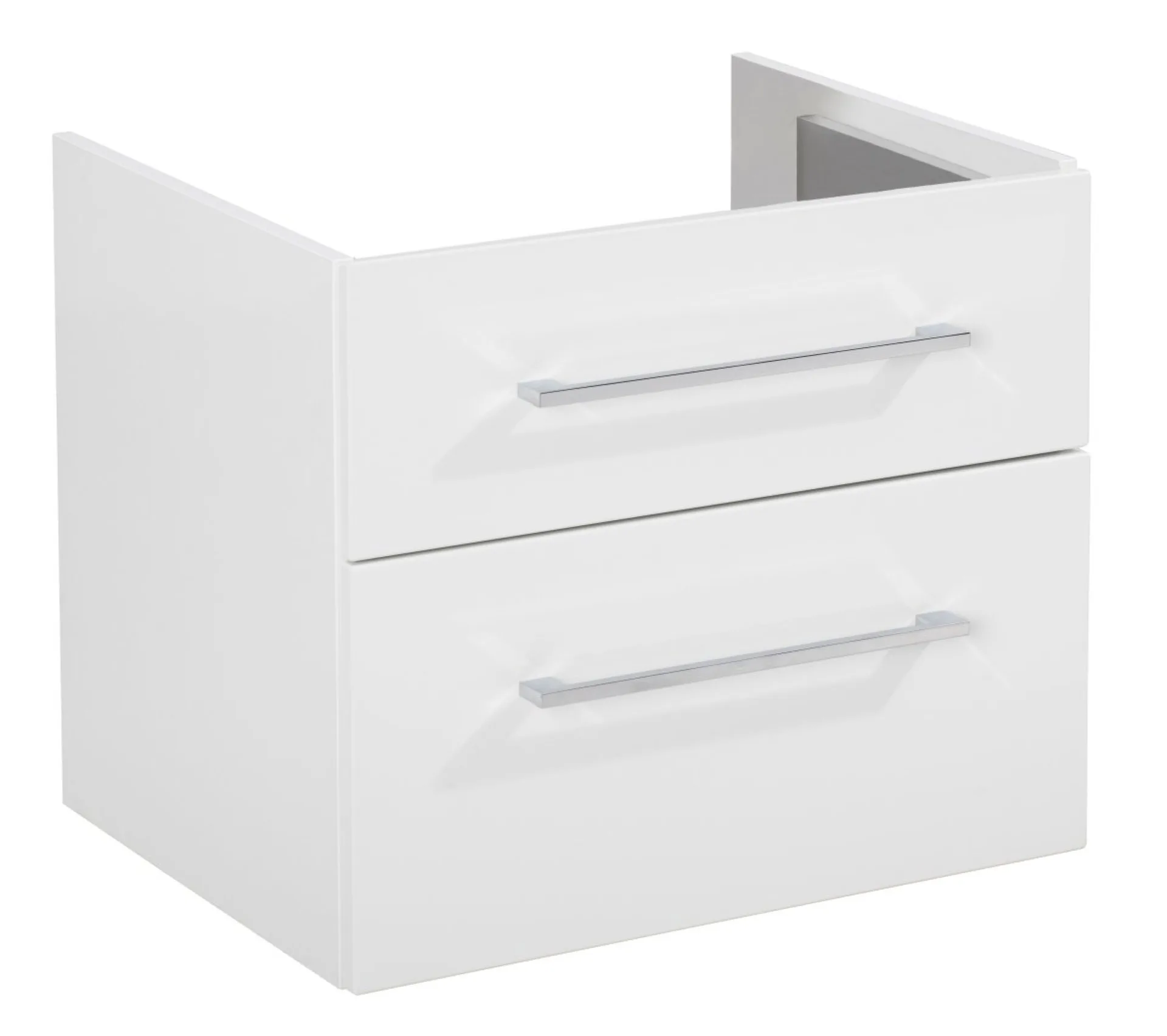 FACKELMANN HYPE 3.0 Unterbauschrank 60 cm breit, Weiß, 2 Schubladen