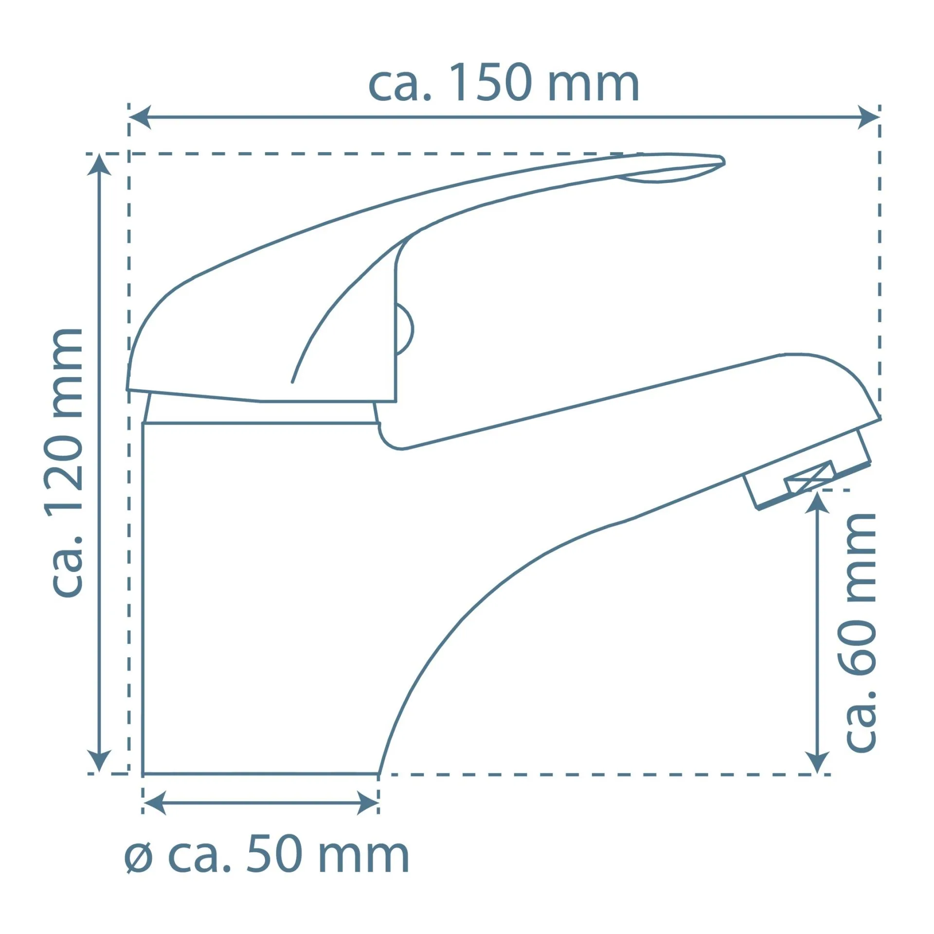 SCHÜTTE MAGNA Waschtischarmatur, Chrom, Niederdruck