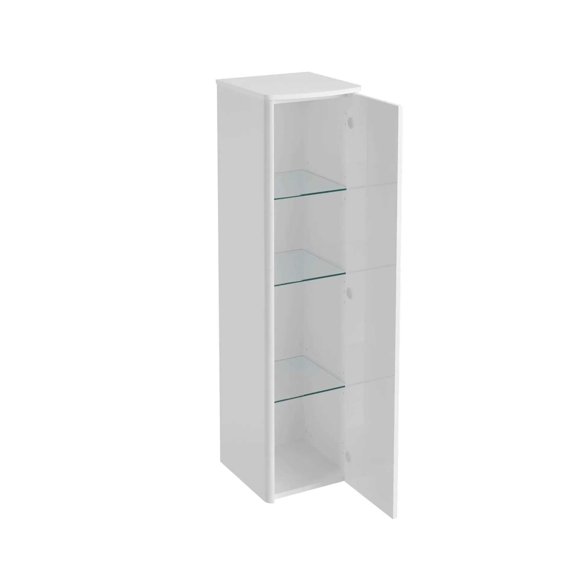Lanzet CLASSICO Midischrank, Weiß/Weiß, rechts