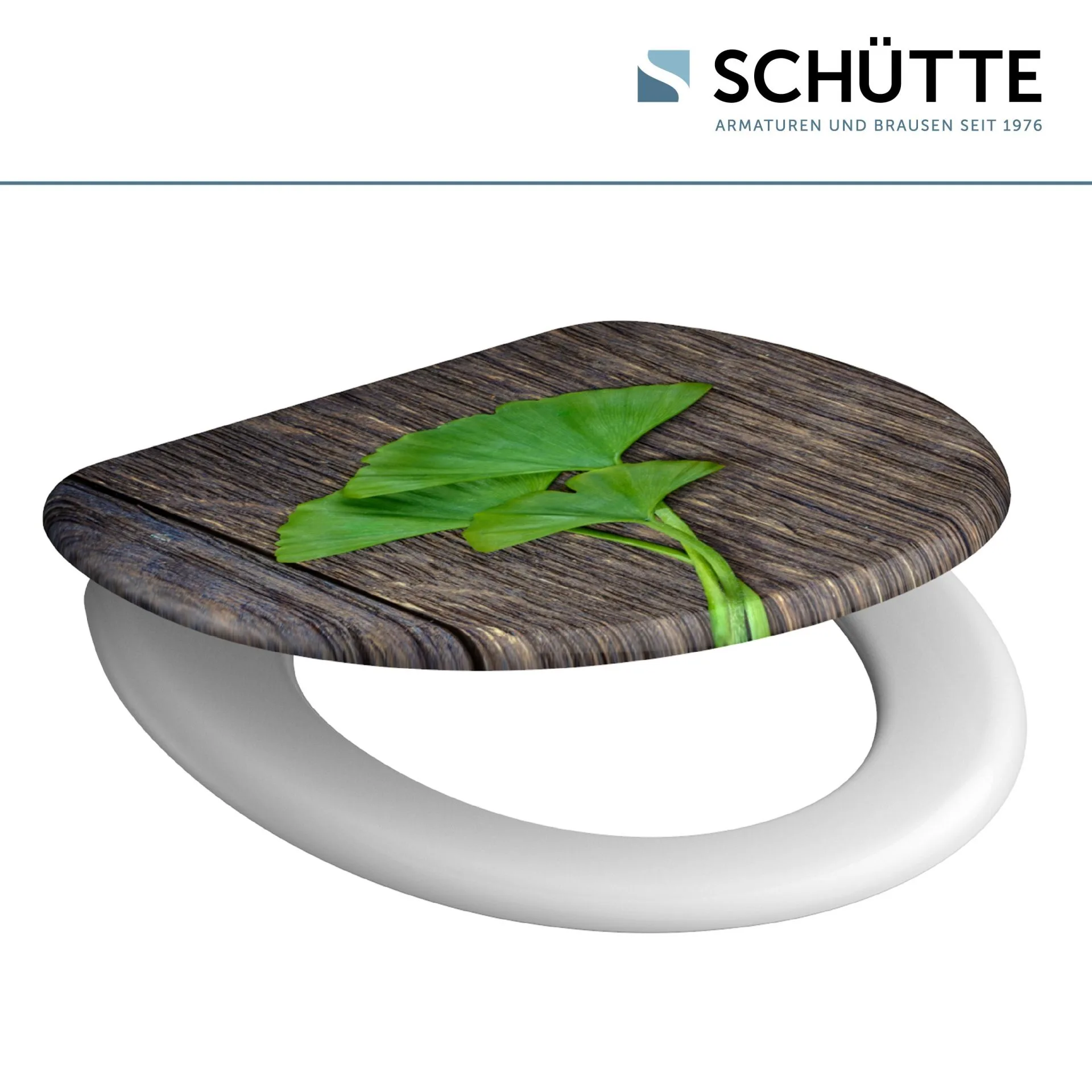 SCHÜTTE GINGO UND WOOD WC-Sitz, Kunststoff, mit Absenkautomatik