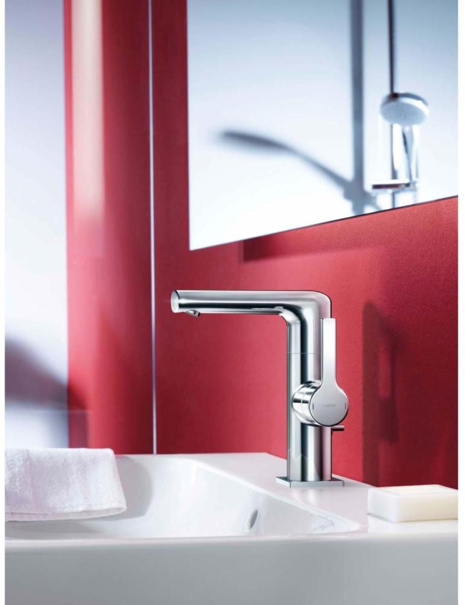 HANSA HANSARONDA Waschtischarmatur, Chrom, mit Ablaufgarnitur