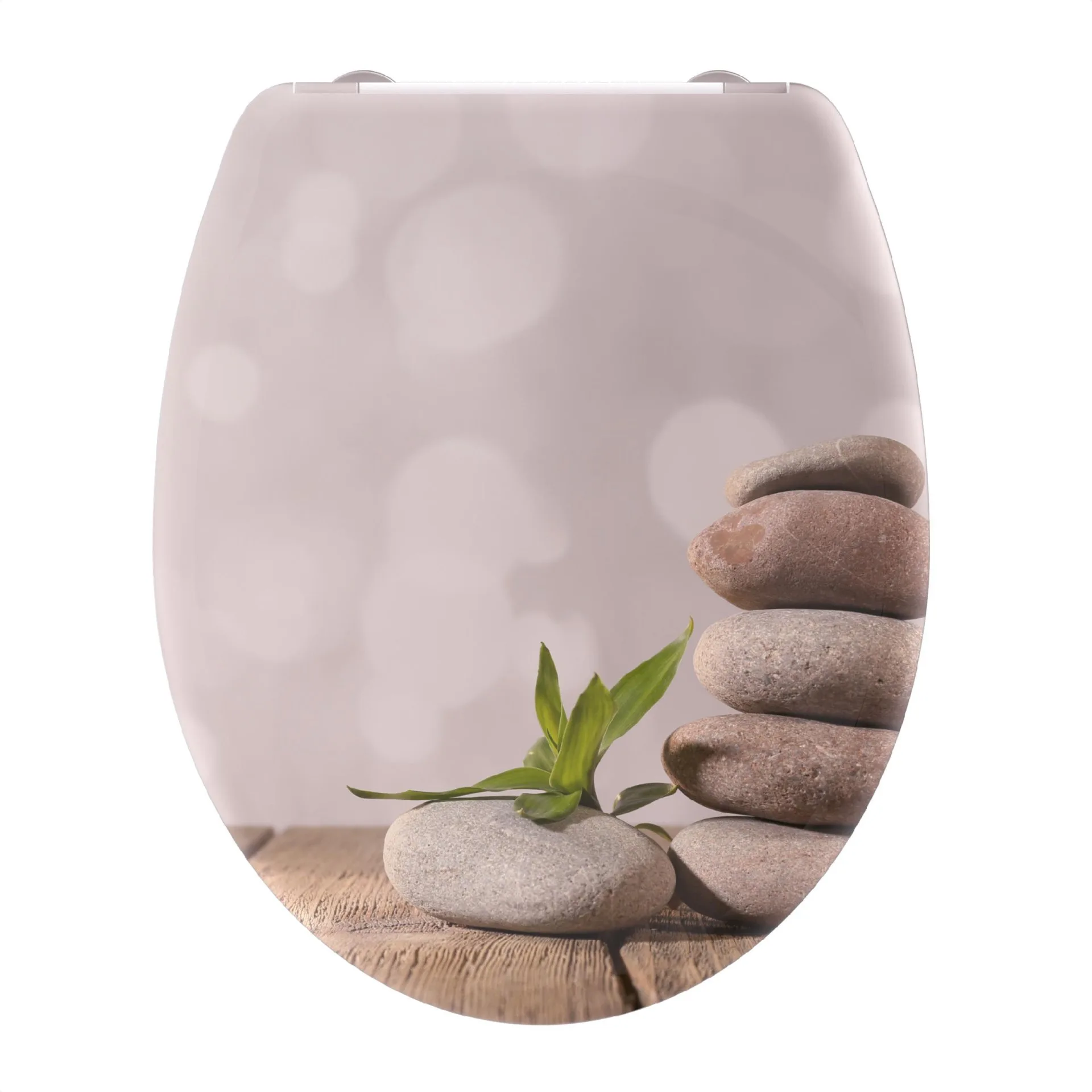 SCHÜTTE STONE PYRAMID WC-Sitz, Kunststoff, mit Absenkautomatik und Schnellverschluss