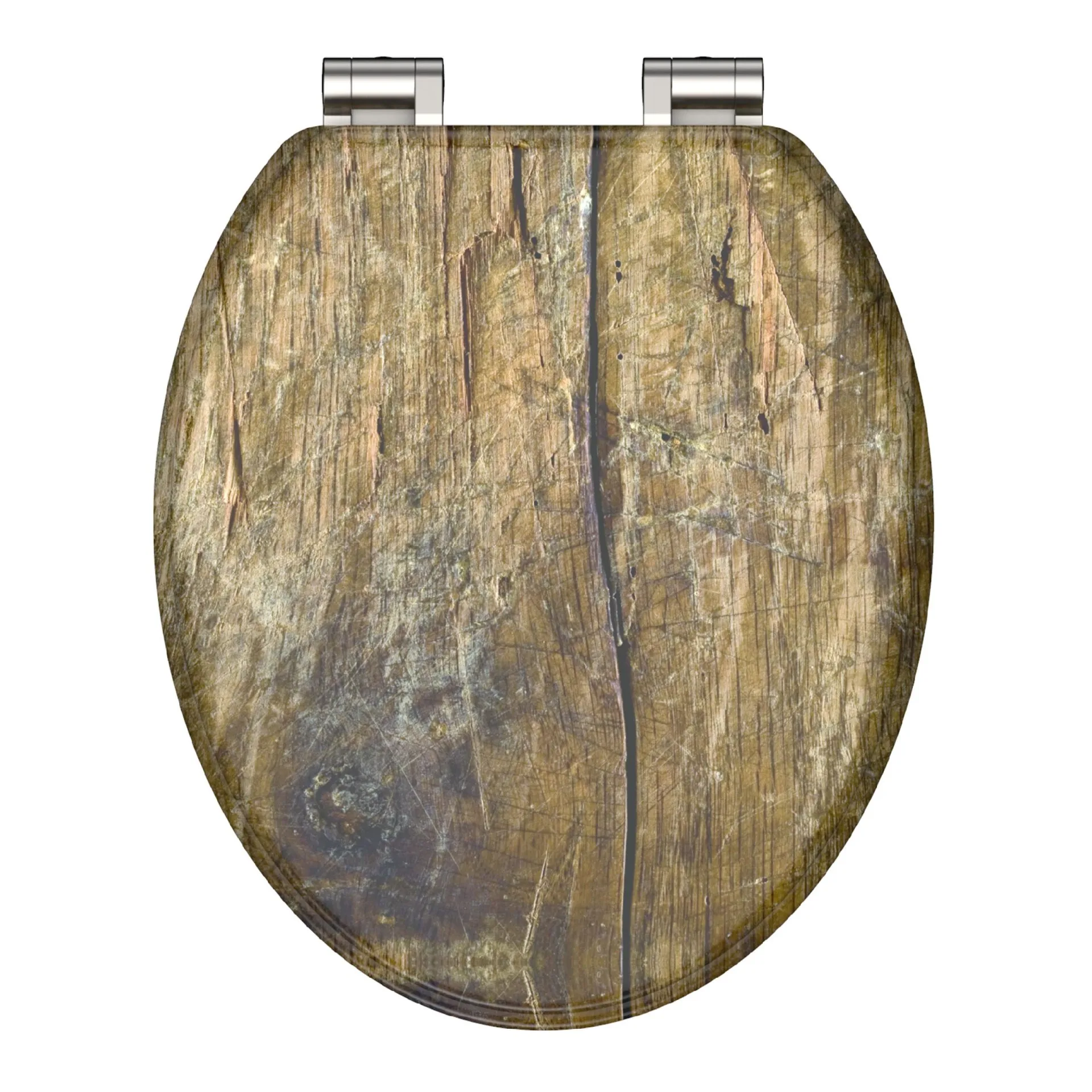 SCHÜTTE SOLID WOOD WC-Sitz, Braun, MDF, mit Absenkautomatik