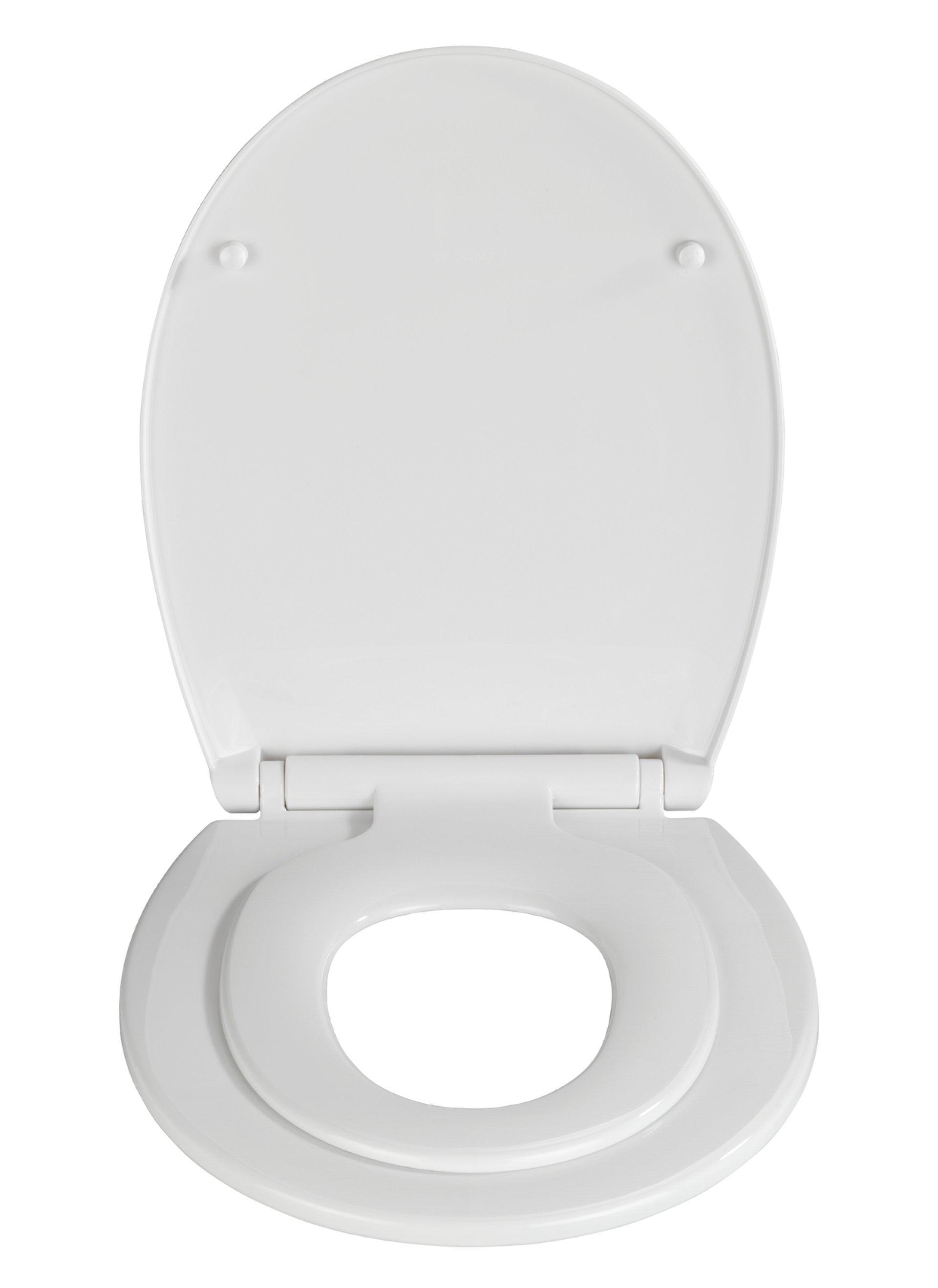 WENKO SYROS FAMILY WC-Sitz, Weiß, mit Absenkautomatik
