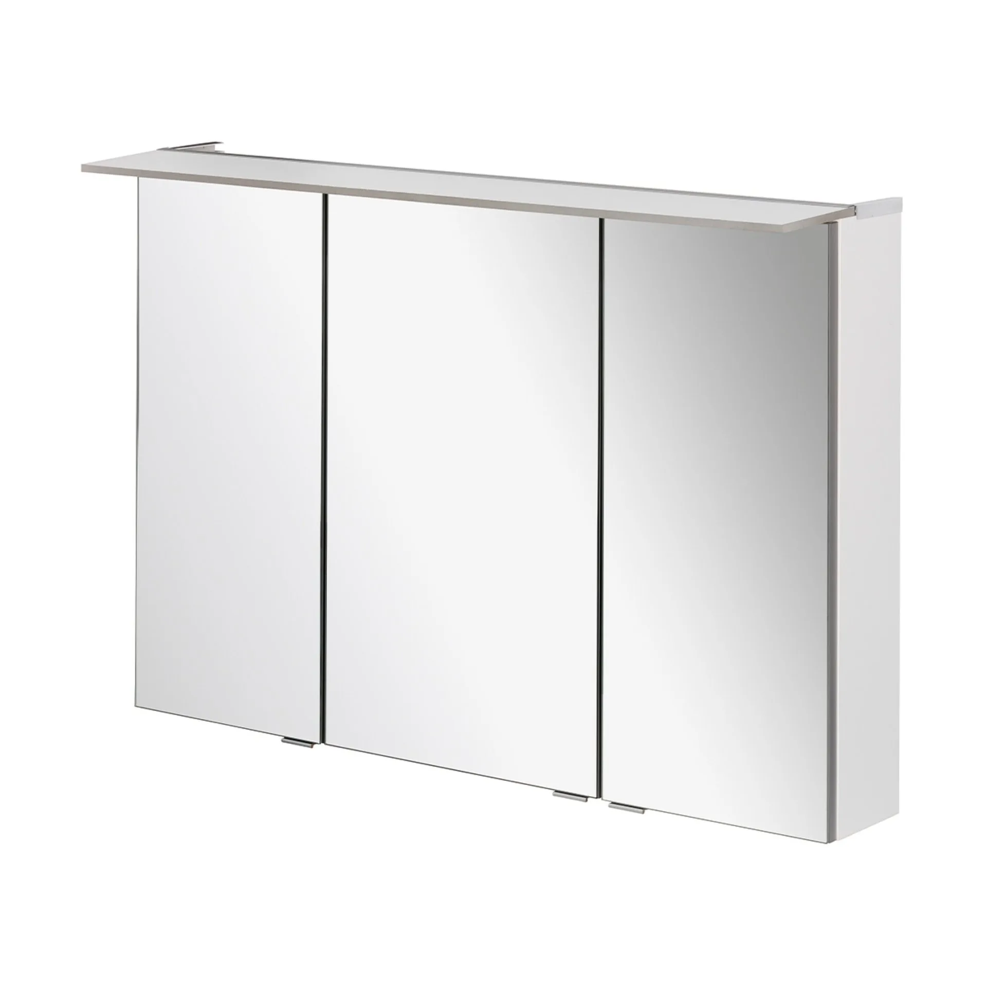 Fackelmann B.PERFEKT LED Spiegelschrank 100 cm breit, Weiß