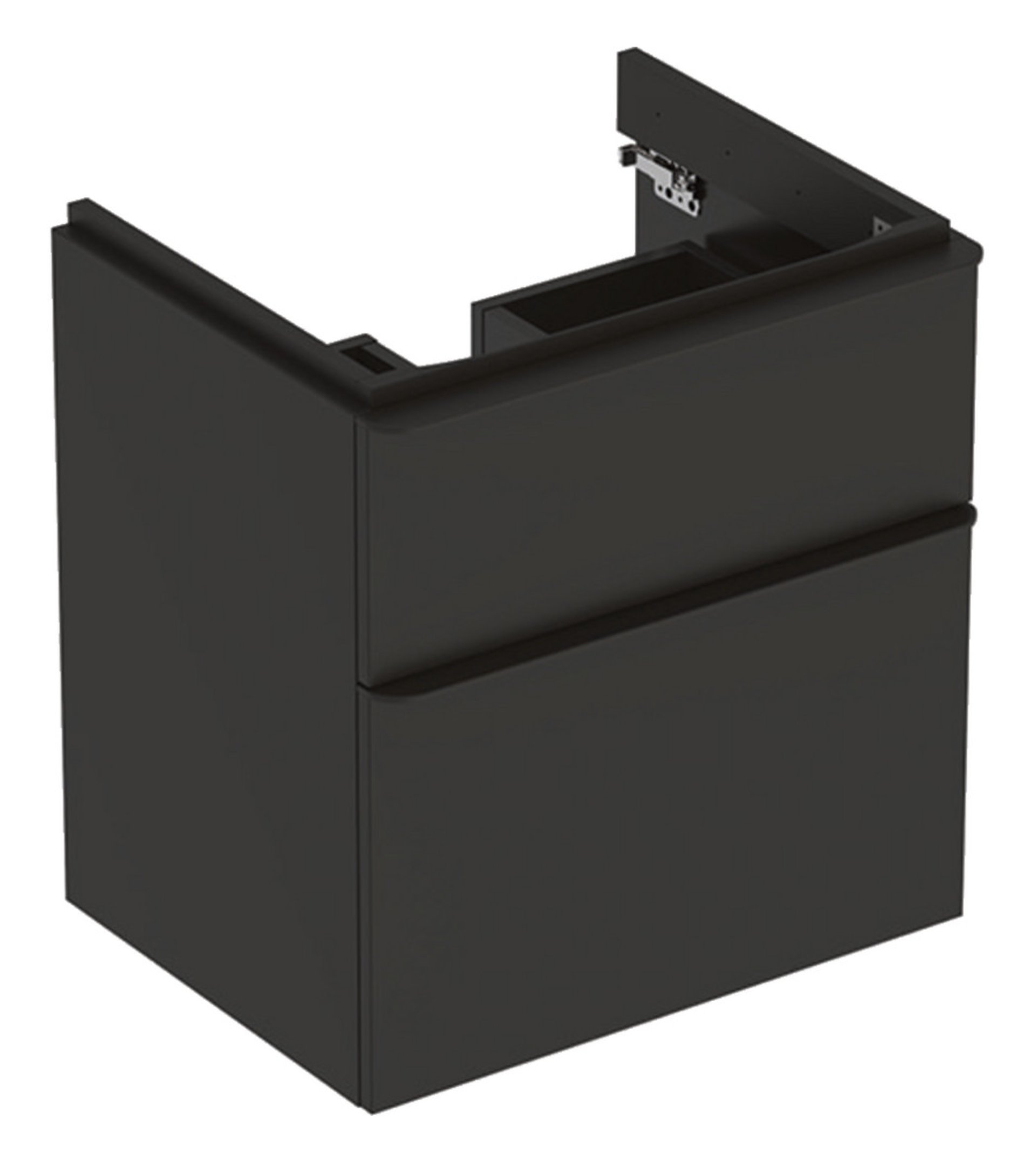 GEBERIT SMYLE SQUARE Waschbeckenunterschrank 58,4 cm breit, Anthrazit