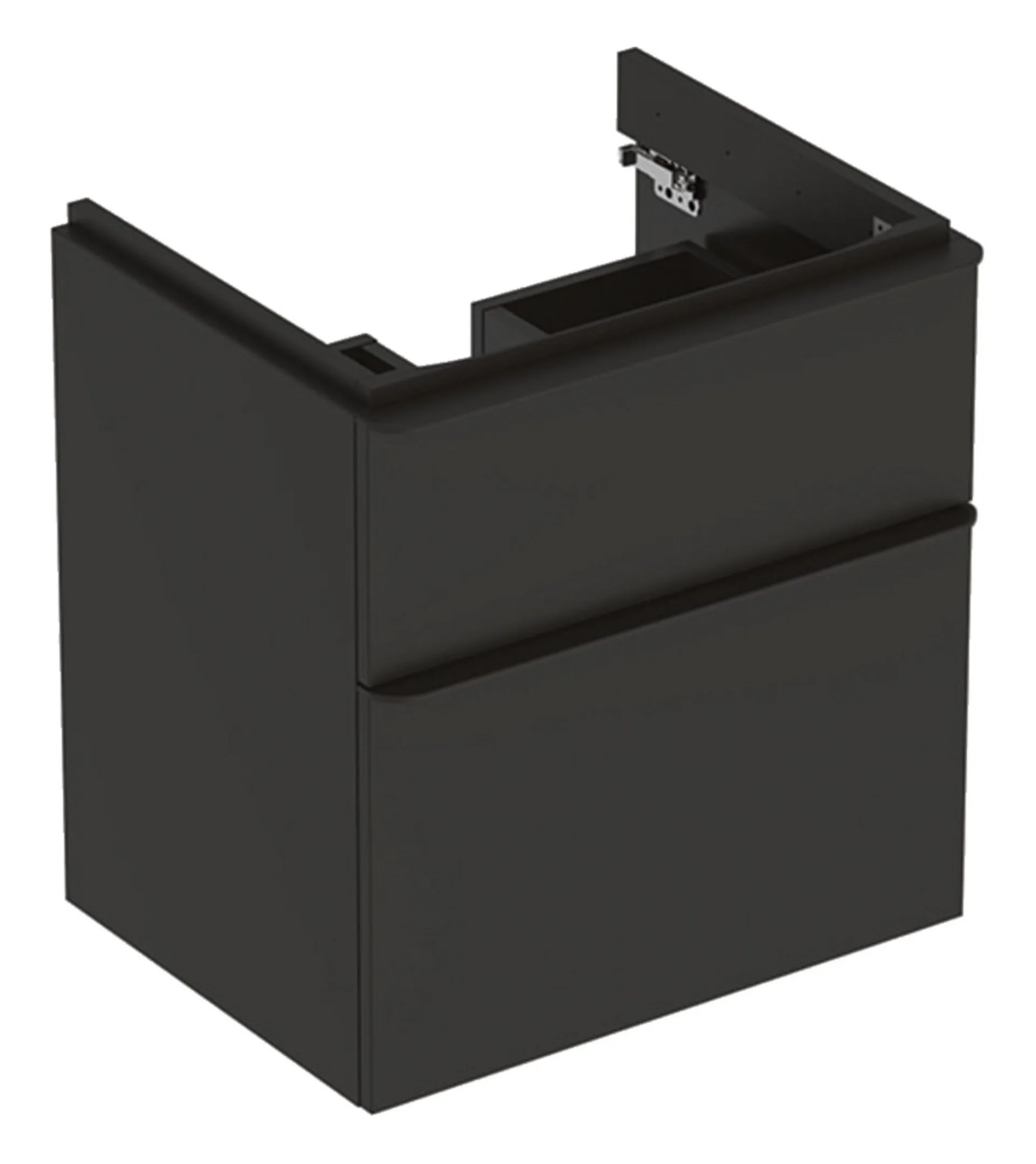 GEBERIT SMYLE SQUARE Waschbeckenunterschrank 58,4 cm breit, Anthrazit