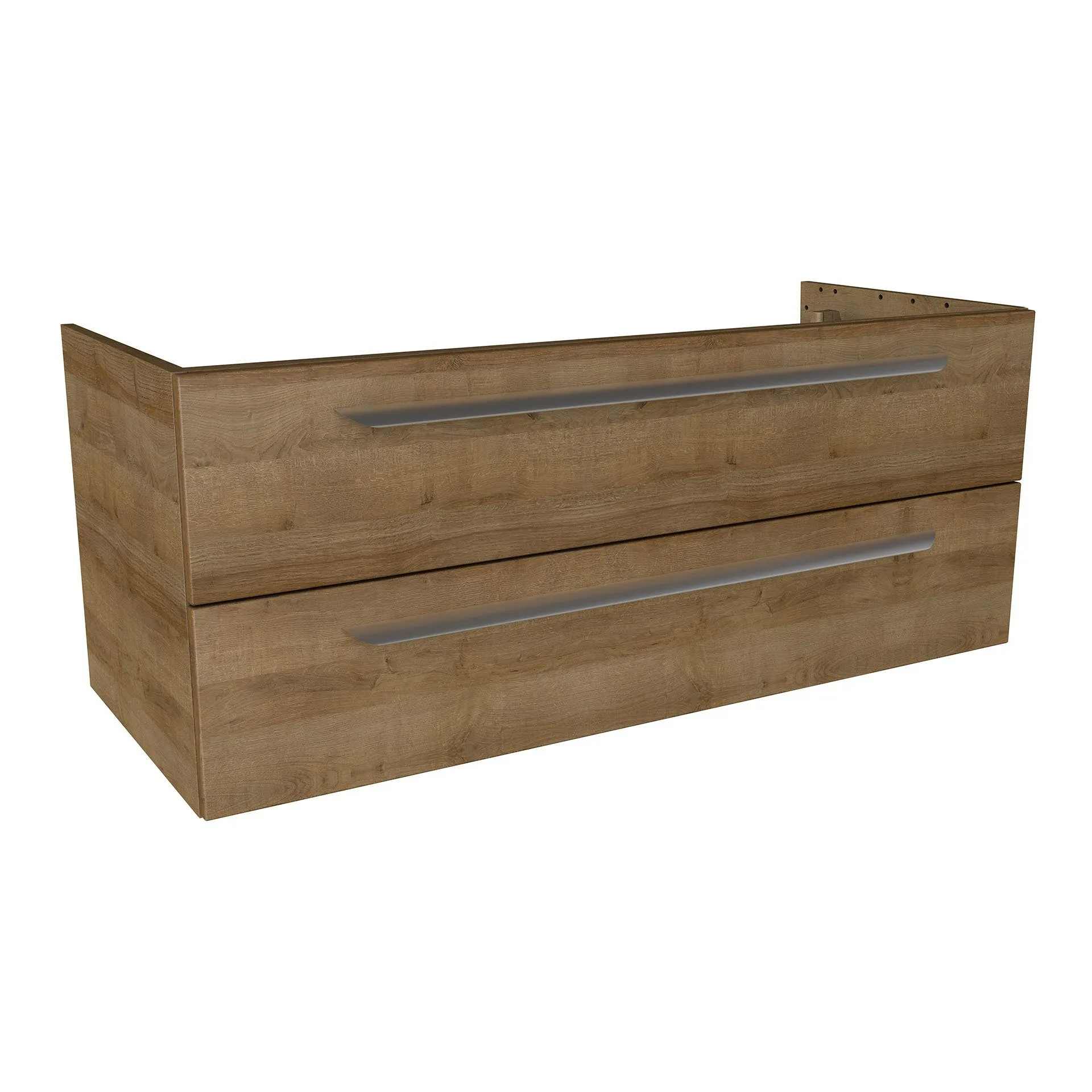 LANZET M9 Waschbeckenunterschrank 120 cm breit, Braun hell