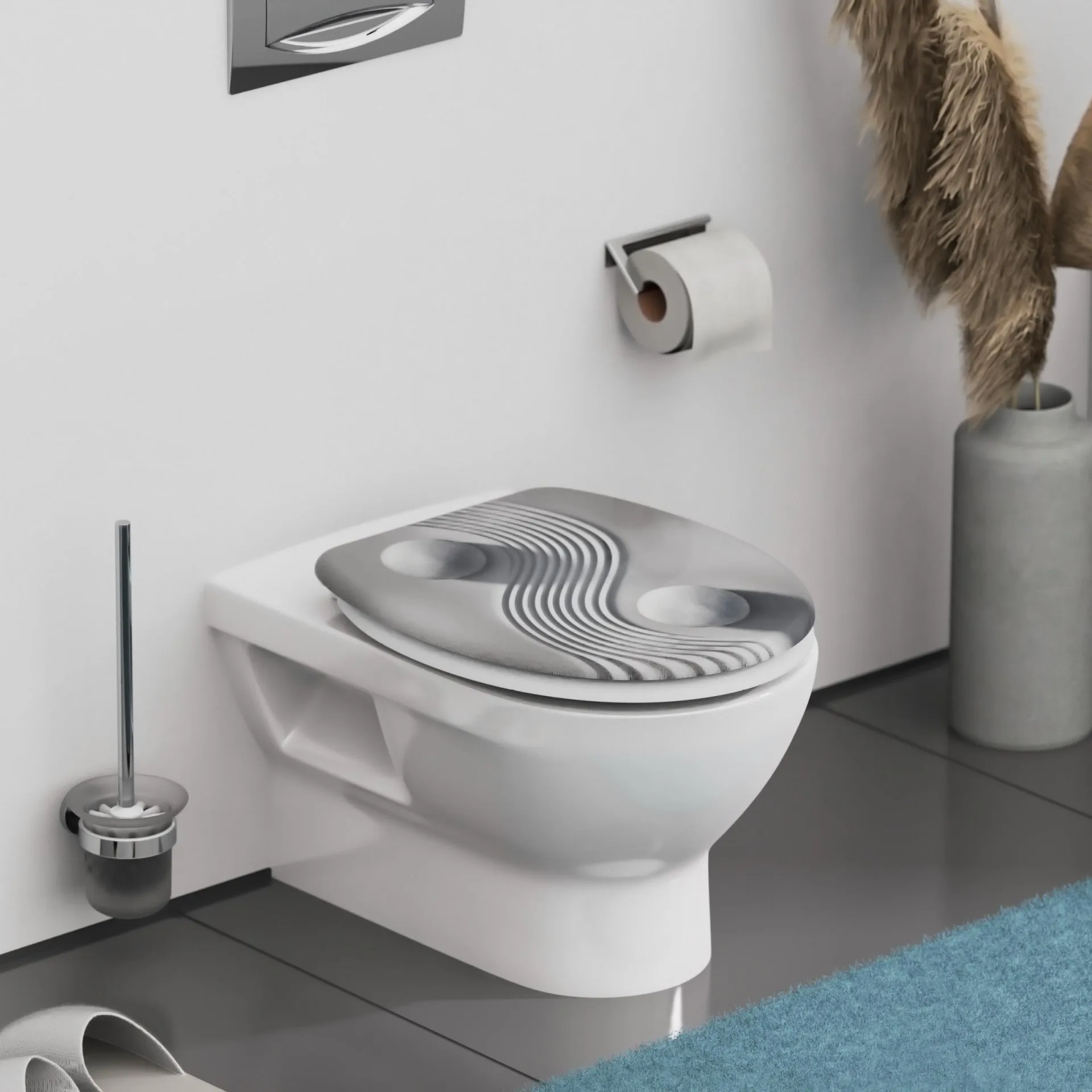 SCHÜTTE YING UND YANG WC-Sitz, Kunststoff, mit Absenkautomatik