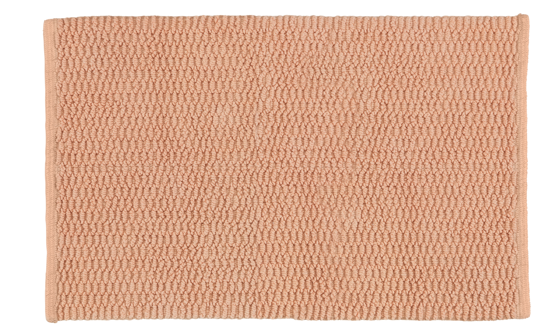 50 x 80 cm Badvorleger mit trendiger Oberfl/ächenstruktur rutschhemmende Beschichtung WENKO Badteppich Mona Nude waschbar Baumwolle Taupe